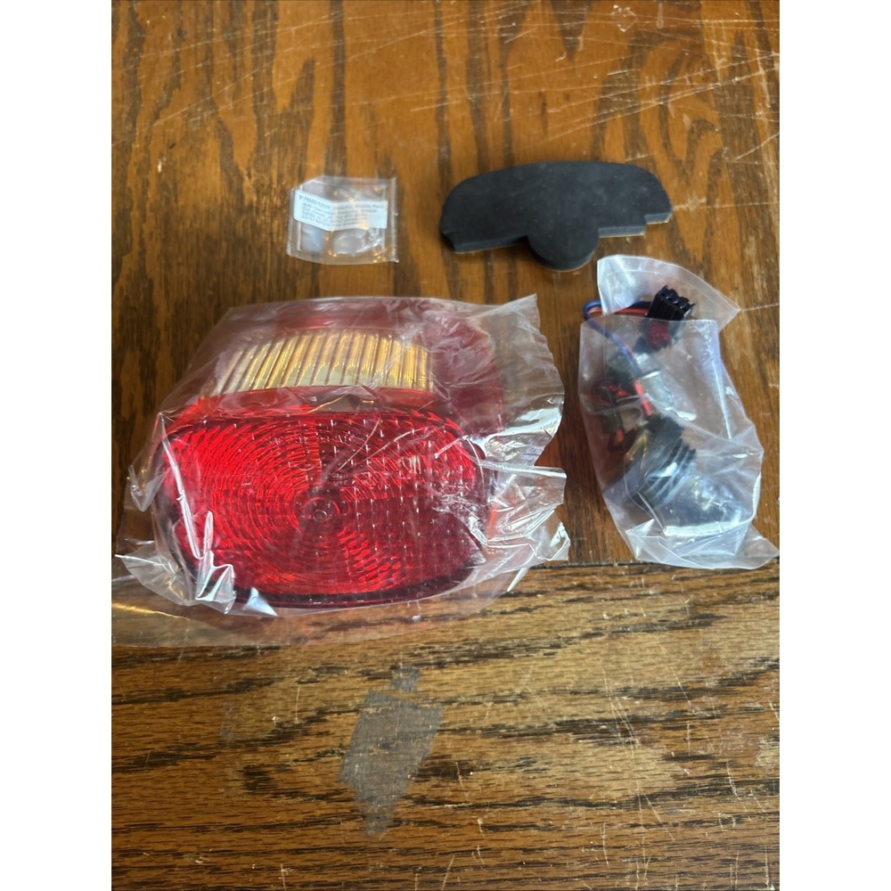 OEM Harley Davidson Taillight Assembly Lens Bulb Socket Wire Harness Kit
